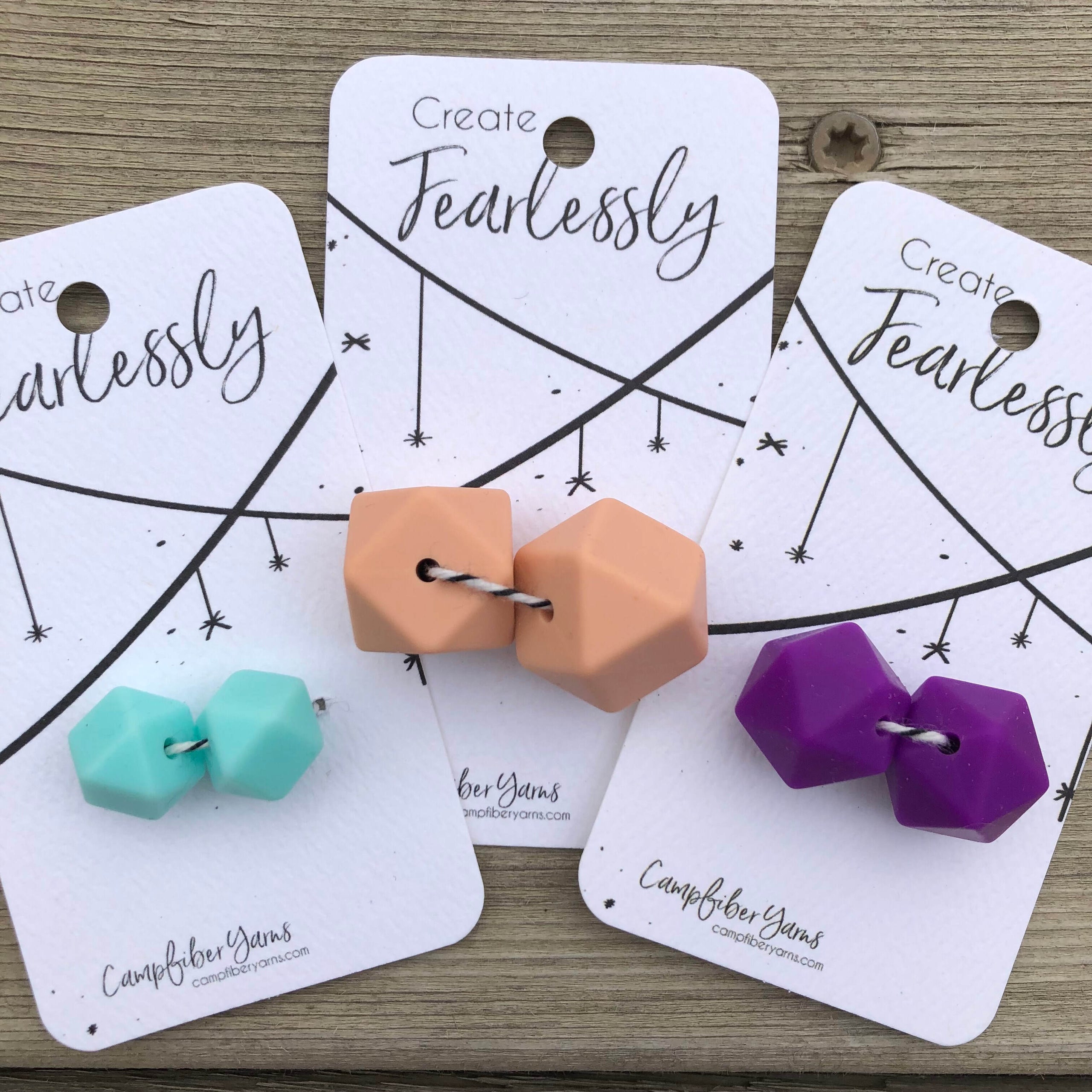 Campfiber Yarns Stitch Stoppers Under the Elm Yarnery